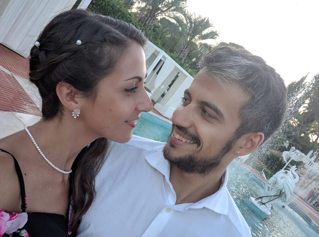 Prima di organizzare il nostro, abbiamo partecipato a diversi matrimoni di amici. Qui eravamo a festeggiare in Puglia.